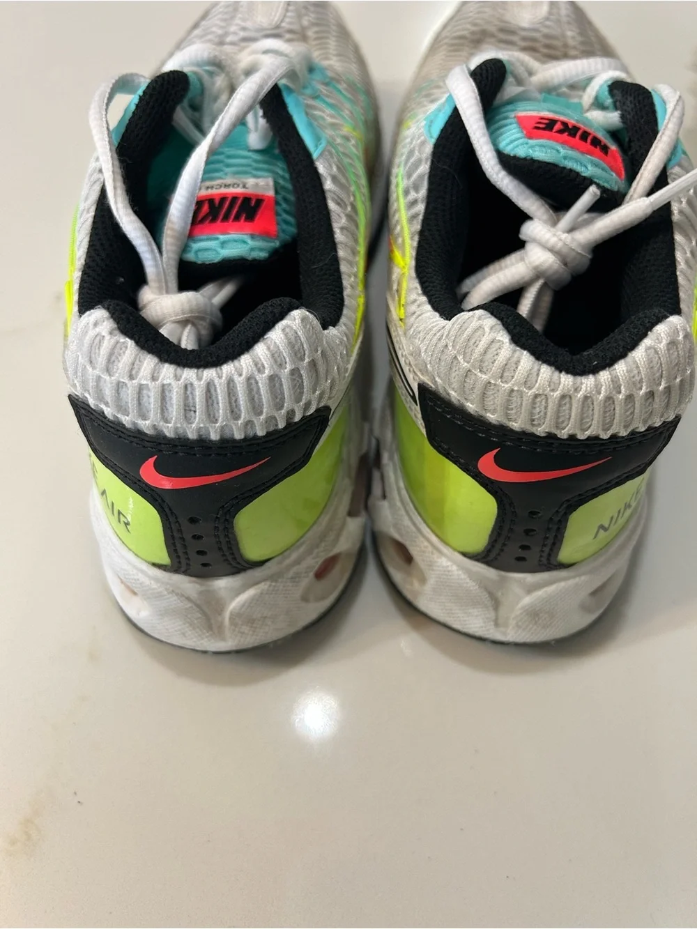 Nike Women’s Torch 4 Sneakers - Turquoise, Gray, Neon Yellow Accents